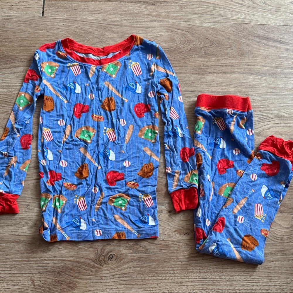 Little Sleepies Baseball Pajamas 4T